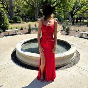 Red prom dress